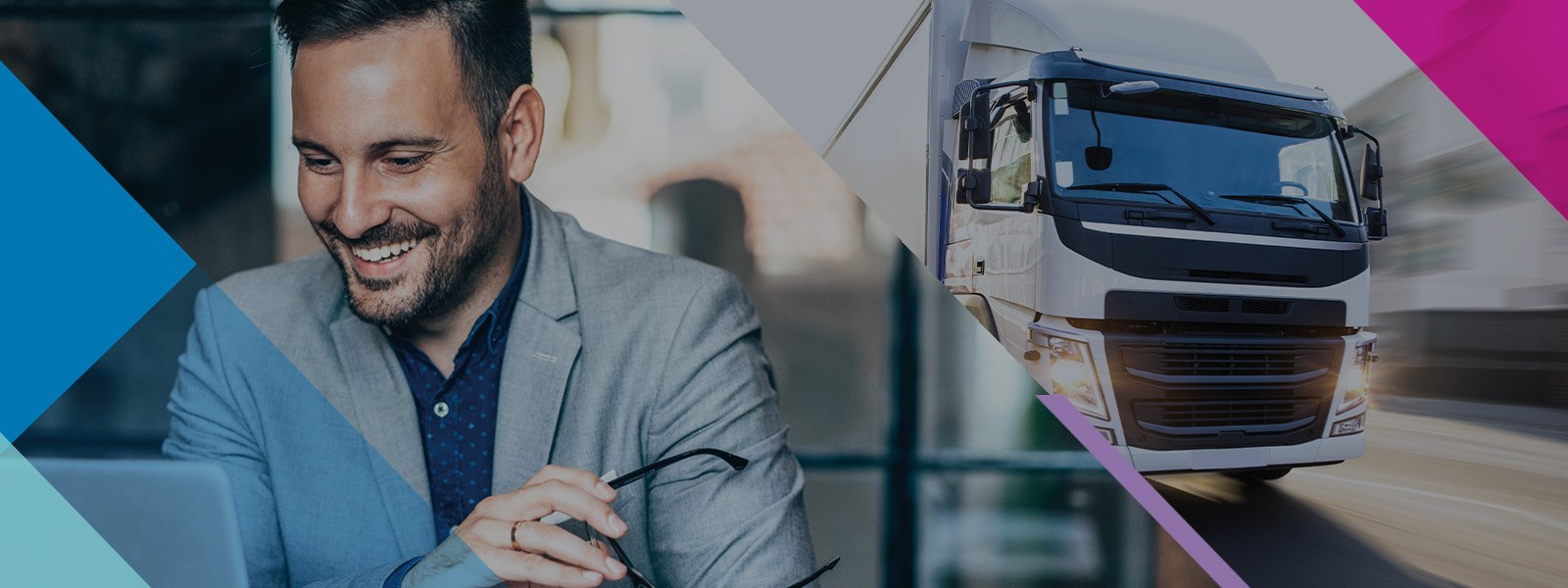 CCL Supply Chain and Logistics Header Image with smiling man and truck